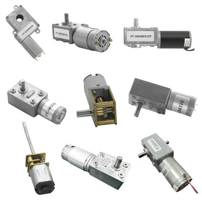 Harga yang bagus Custom High Torque 24 Volt Electric Worm Gear Motor Untuk Sepeda Kunci Robot Mainan on line