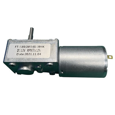 Good price 12V 24V Electric Brushed DC Worm Gear Motor High Torque 2-250rpm With Gearbox Motors online