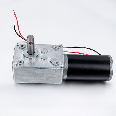 قیمت خوب کارخانه فوتنگ سفارشی 58*40.1 میلی‌متر گیربکس زاویه‌دار راست موتور DC 24 ولت گشتاور بالا 6 ولت 12 ولت موتور فن DC موتور دنده کرمی آنلاین