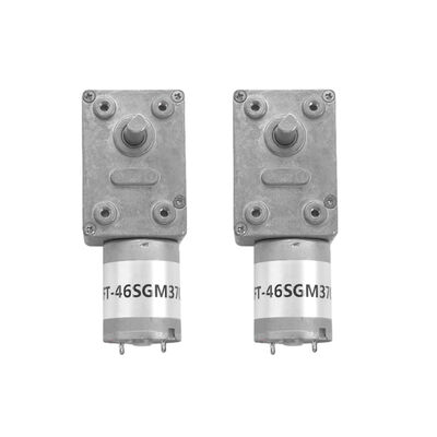 Goede prijs FT-46SGM370 Low Noise 46mm Turbine Gearbox 12v 24v 2-100rpm Rechthoek Dc Worm Gear Reducer Motor online