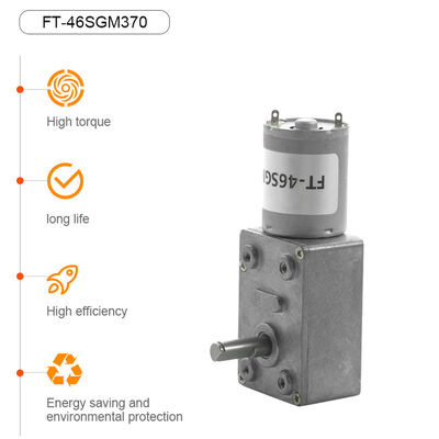 سعر جيد عزم دوران عالي 12v 24v DC Worm Gear Motor Rpm منخفضة Micro Dc Worm Motor للروبوت الانترنت