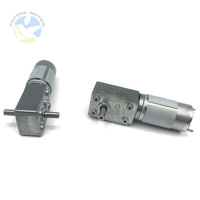 Harga yang bagus Torsi Tinggi 12v 24v Mini Kecepatan Rendah Rpm Sikat Dc Motor Listrik Cacing Gigi Motor Dc 24 Volt on line