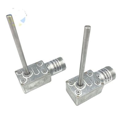 Giá tốt. Động cơ bánh răng DC 12V của nhà máy Futeng, 24v Tốc độ thấp Mô-men xoắn cao Hộp số trục vít vi mô 46mm với Động cơ 370 trực tuyến
