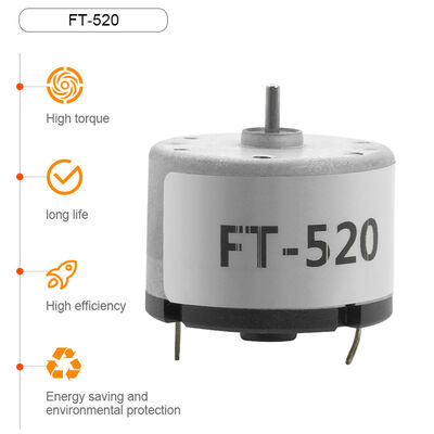 Bom preço FT-520 3-24V 3000-9000 RPM Motor DC Para Eletrodomésticos on-line