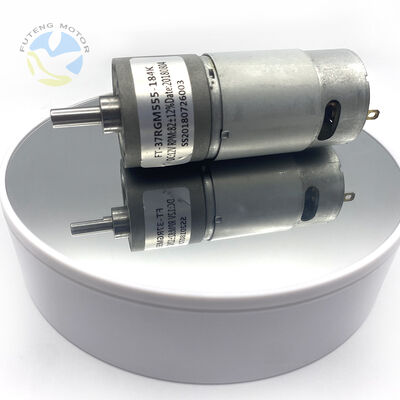 Guter Preis China Großhandel Hochdrehmoment 3-24V 37RGM555 Kohlebürsten Stirnradgetriebemotor Online