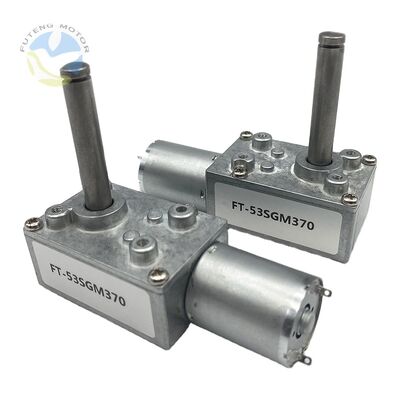 Bon prix FT-53SGM370 12v 24v moteur à engrenage à vers à courant continu pour les poubelles auto-nettoyeuses en ligne